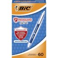 Bic Pen, Retractable, Antimicrobial, Medium, 60/BX, Blue PK BICCSAP60ECBE